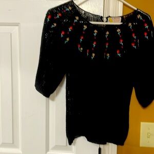 Handmade open weave top